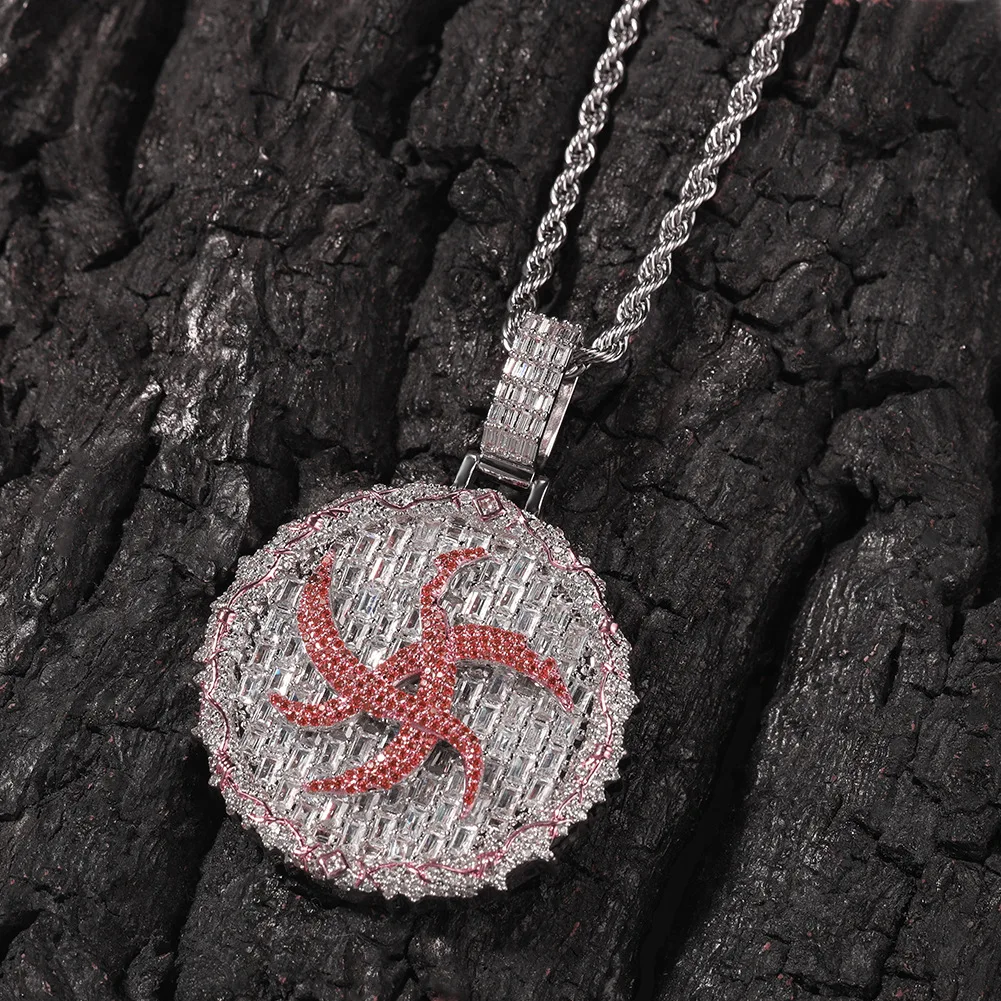 Thorns Circular Design Iced Out Bling Bling Pendant Necklace Mirco Pave Prong Setting Men Women Fashion Hip Hop Jewelry BP083
Thorns Circular Design Iced Out Bling Bling Pendant Necklace Mirco Pave Prong Setting Men Women Fashion Hip Hop Jewelry BP083