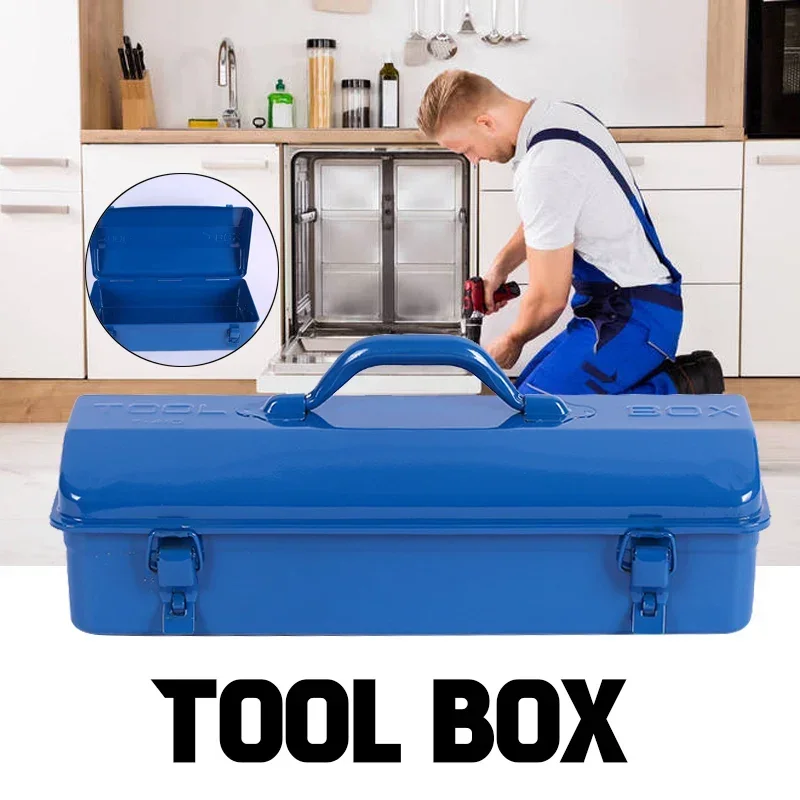 

New Household Multifunctional Hardware Toolbox Industrial-grade Storage Box Empty Box Thickened Metal Auto Repair Tin Car Box