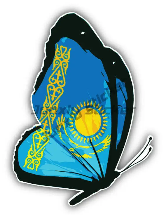 Kazakhstan Flag Butterfly Car Bumper Sticker Decal Off Road 4x4 Motorcycles Bumper Sticker Tuning Campers Car Accessories
Kazakhstan Flag Butterfly Car Bumper Sticker Decal Off Road 4x4 Motorcycles Bumper Sticker Tuning Campers Car Accessories