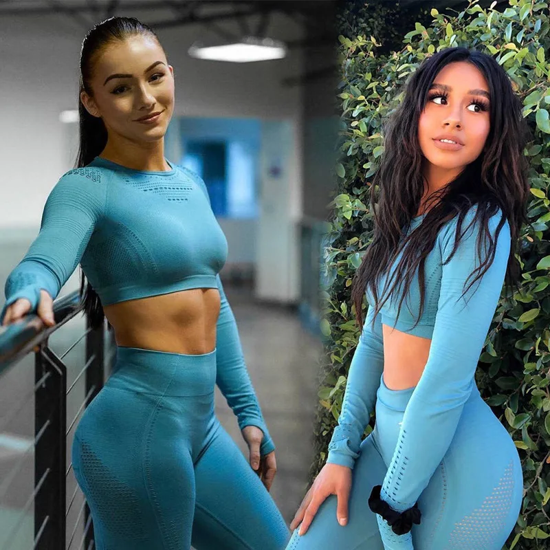 Mesh fitness long sleeves beautiful back sexy sports top elastic running quick drying tight fitting clothes yoga leggings
Mesh fitness long sleeves beautiful back sexy sports top elastic running quick drying tight fitting clothes yoga leggings