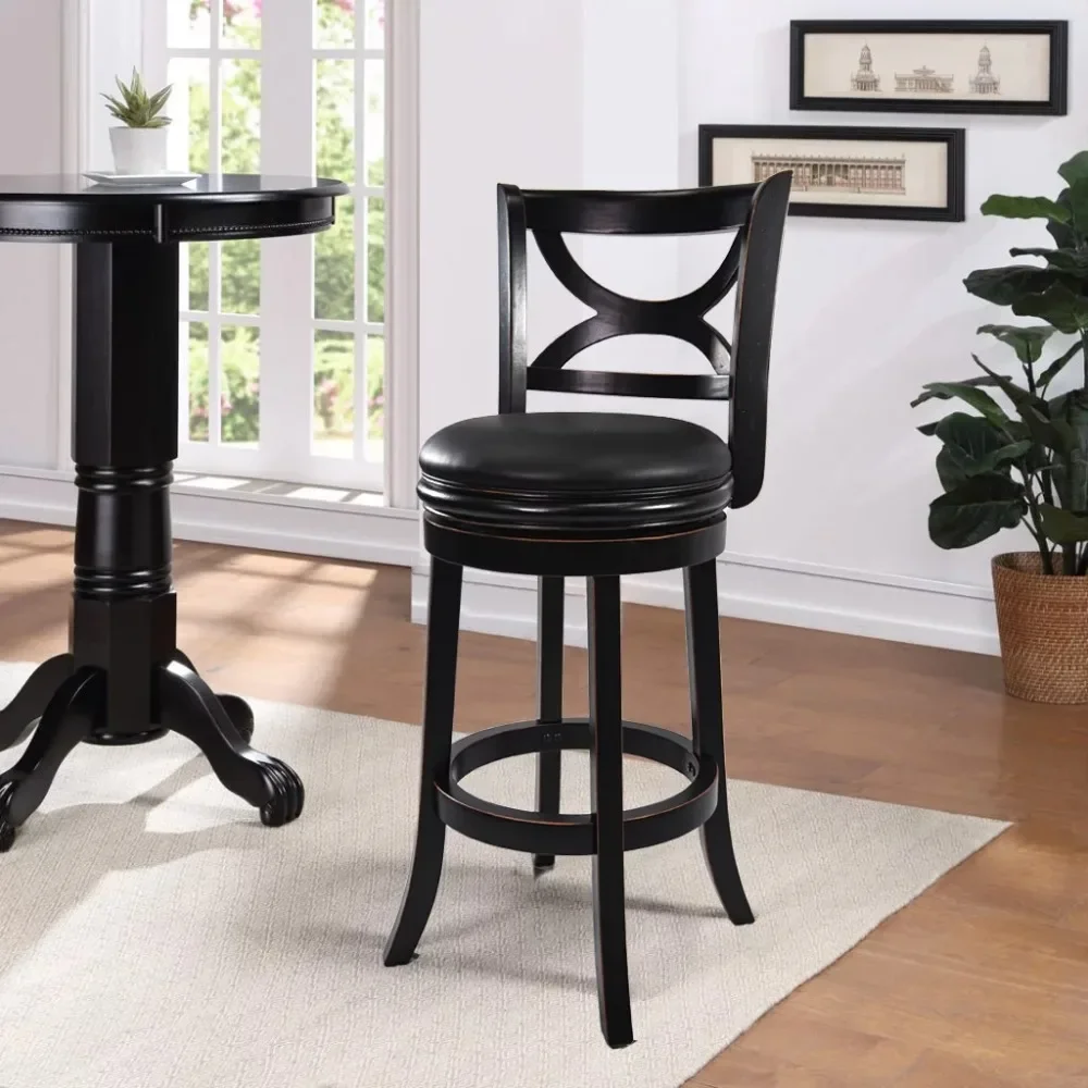 Florence Bar Height High Back Swivel Wood Kitchen Bar Stool Distressed Black FinishFreight Free Dining Chair Room Furniture Home
Florence Bar Height High Back Swivel Wood Kitchen Bar Stool Distressed Black FinishFreight Free Dining Chair Room Furniture Home