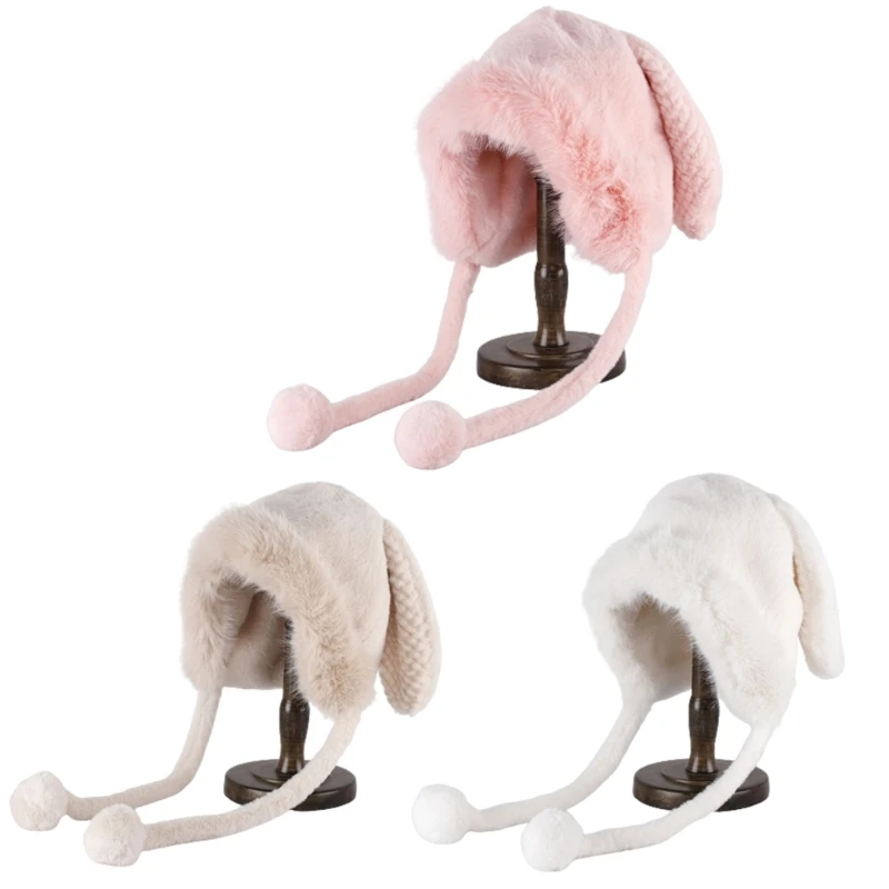 L93F Thicken Windproof Ear Muff Hat for Teens Girls Long Plush Hat Women Winter Warm Hat New Year Party Headdress
L93F Thicken Windproof Ear Muff Hat for Teens Girls Long Plush Hat Women Winter Warm Hat New Year Party Headdress