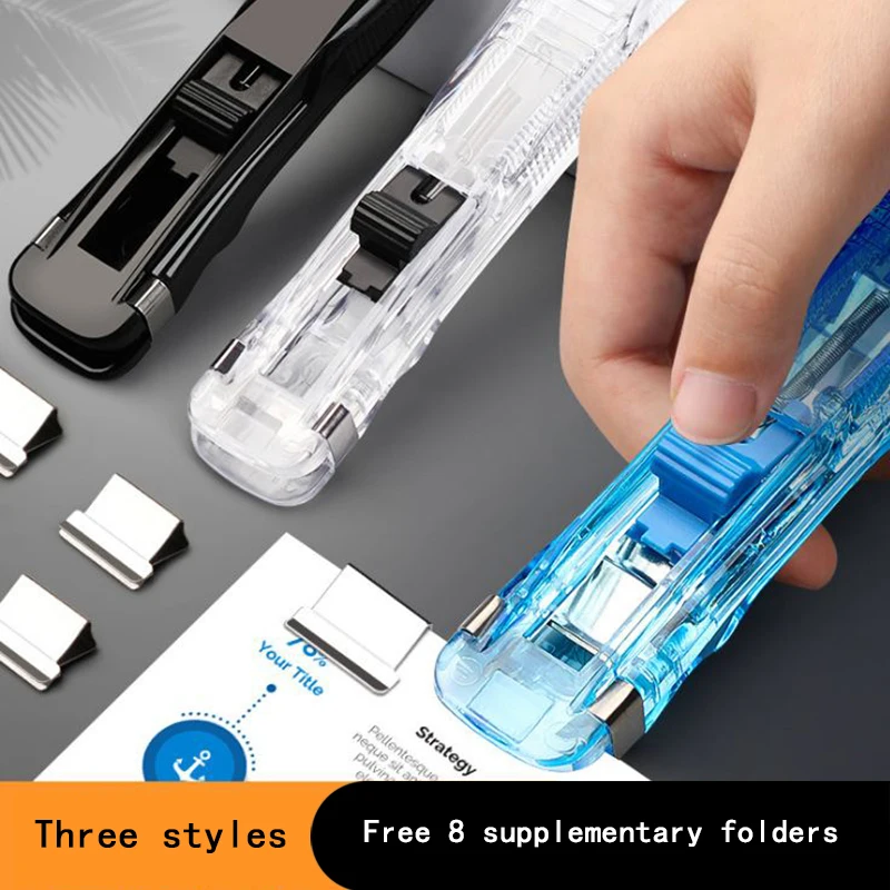 New Hand Paper Clipper With Refills Metal Stapler Paper Clips For Document Binding Office School Stationery 3 Styles
New Hand Paper Clipper With Refills Metal Stapler Paper Clips For Document Binding Office School Stationery 3 Styles