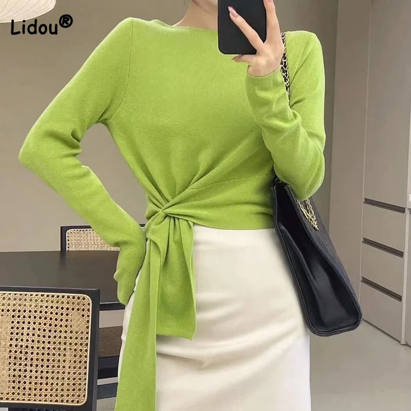 Autumn Winter Fashion Elegant Irregular Patchwork Knitted Tops Casual Simplicity Solid Long Sleeve Sweaters Women's Clothing
Autumn Winter Fashion Elegant Irregular Patchwork Knitted Tops Casual Simplicity Solid Long Sleeve Sweaters Women's Clothing