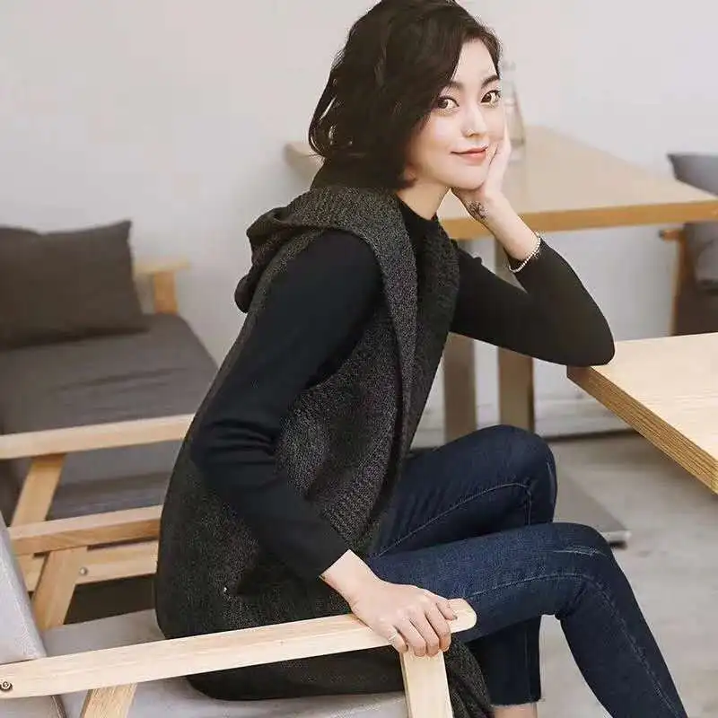 Long Sweater Vest Women's Knitted Cardigan Coat Autumn and Winter Korea Loose Solid Sleeveless Top X204
Long Sweater Vest Women's Knitted Cardigan Coat Autumn and Winter Korea Loose Solid Sleeveless Top X204