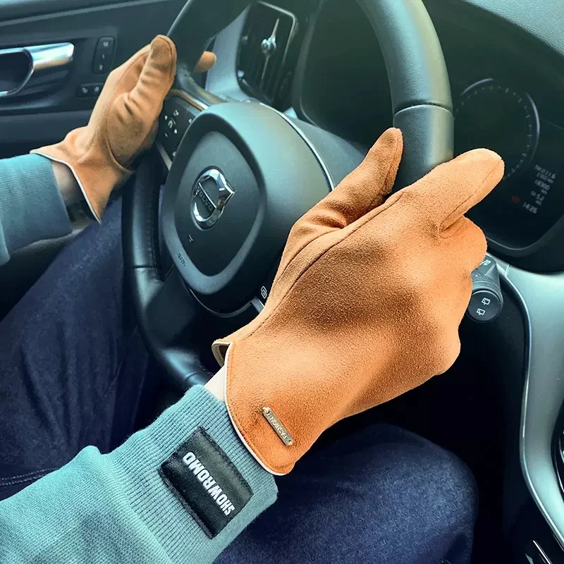 Suede Men's Split Finger Gloves Fashion Comfortable Driving Gloves Solid Color Winter Outdoor Gloves
Suede Men's Split Finger Gloves Fashion Comfortable Driving Gloves Solid Color Winter Outdoor Gloves