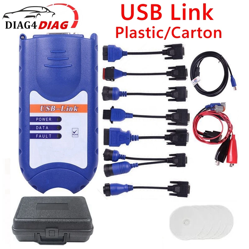 

Newest For NEXIQ USB LINK 125032 Diesel Truck Interface OBD2 Diagnostic Tool Full Chip Heavy Duty Truck scanner tool