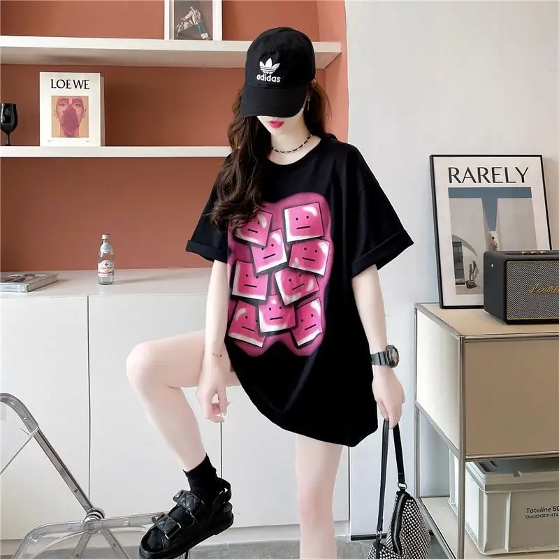 Tshirt Femme Letter Print Graphic Tees Women T-shirt Female Cute Pink Harajuku Tshirt Graphic Tees Women Oversized T-shir Y2k
Tshirt Femme Letter Print Graphic Tees Women T-shirt Female Cute Pink Harajuku Tshirt Graphic Tees Women Oversized T-shir Y2k