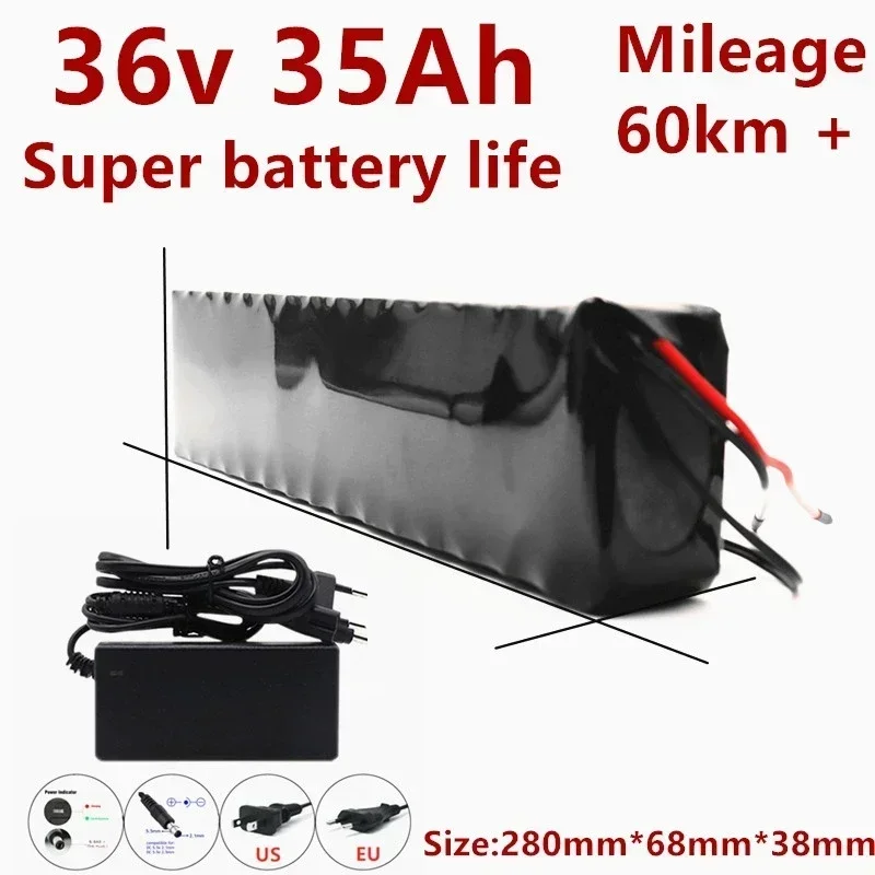 36V 35000mAh Battery e bike Battery Pack 18650 Li-Ion Battery 500W High Power and Capacity 42V Motorcycle Scooter with Charger
36V 35000mAh Battery e bike Battery Pack 18650 Li-Ion Battery 500W High Power and Capacity 42V Motorcycle Scooter with Charger