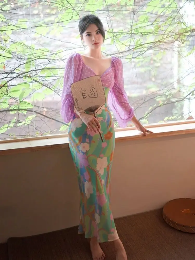 Dressed Women's Summer 2024 New French Gentle Print Patchwork Temperament Floral Exquisite Long Skirt
Dressed Women's Summer 2024 New French Gentle Print Patchwork Temperament Floral Exquisite Long Skirt