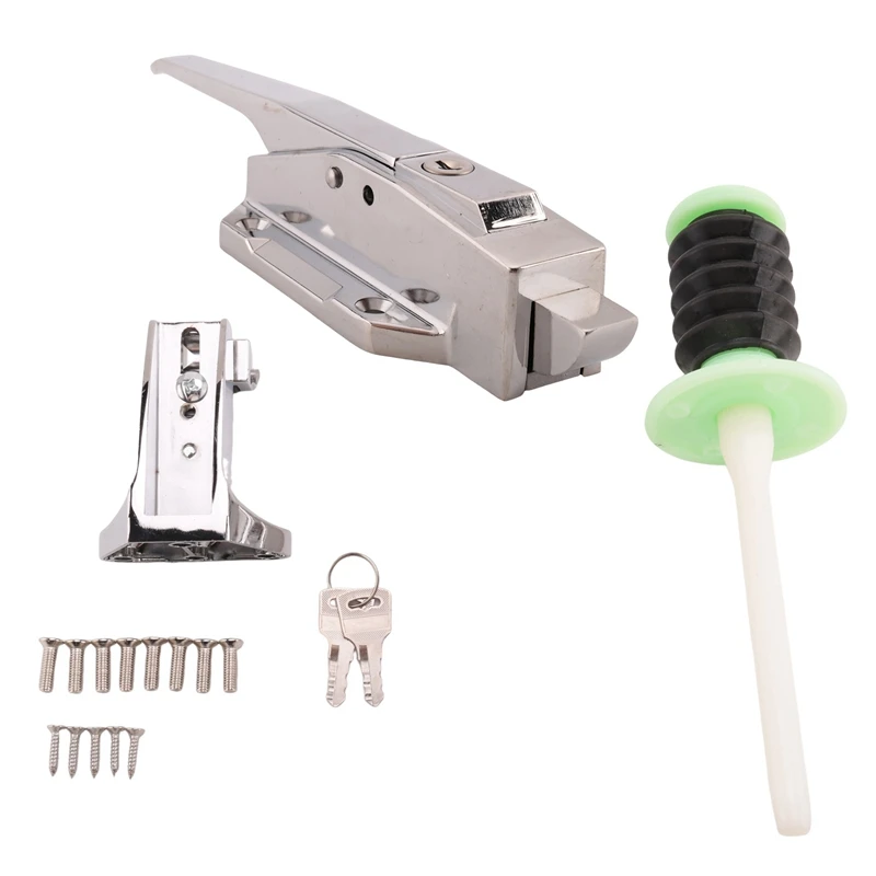 Safety Freezer Door Latch Handle Set With Adjustable Offset Strike And Inside Release And Keys
Safety Freezer Door Latch Handle Set With Adjustable Offset Strike And Inside Release And Keys