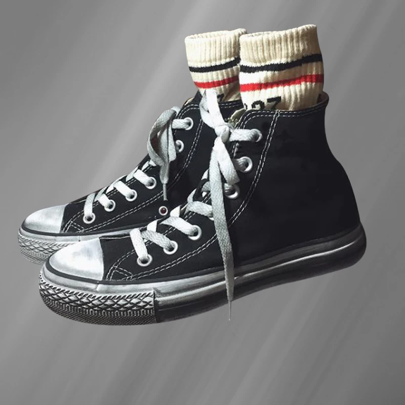 Handcrafted high top canvas shoes running sports casual men and women's multi-color plus size 35-46
Handcrafted high top canvas shoes running sports casual men and women's multi-color plus size 35-46