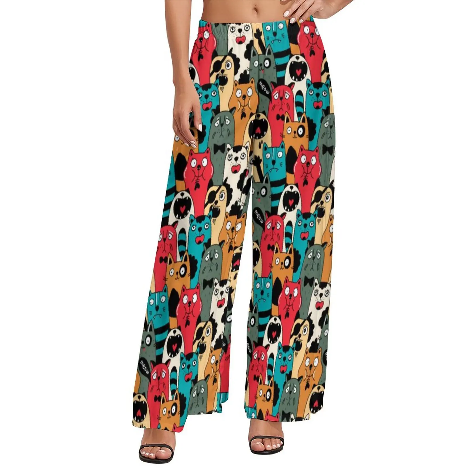 Cartoon Cat Pants The Crowd Of Cats Home Wide Pants Woman Oversized Street Fashion Custom Straight Trousers
Cartoon Cat Pants The Crowd Of Cats Home Wide Pants Woman Oversized Street Fashion Custom Straight Trousers