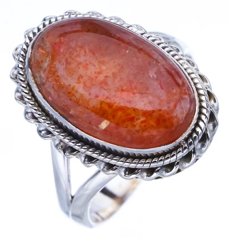 StarGems Природный кальцит ручной работы серебряное кольцо 9 F0596
StarGems Природный кальцит ручной работы серебряное кольцо 9 F0596