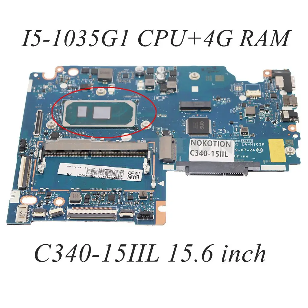5B20W86977 LA-H103P для Lenovo IdeaPad C340 C340-15IIL 15,6 inch PC системная плата I5-1035G1 CPU DDR4 + 4G RAM
5B20W86977 LA-H103P для Lenovo IdeaPad C340 C340-15IIL 15,6 inch PC системная плата I5-1035G1 CPU DDR4 + 4G RAM