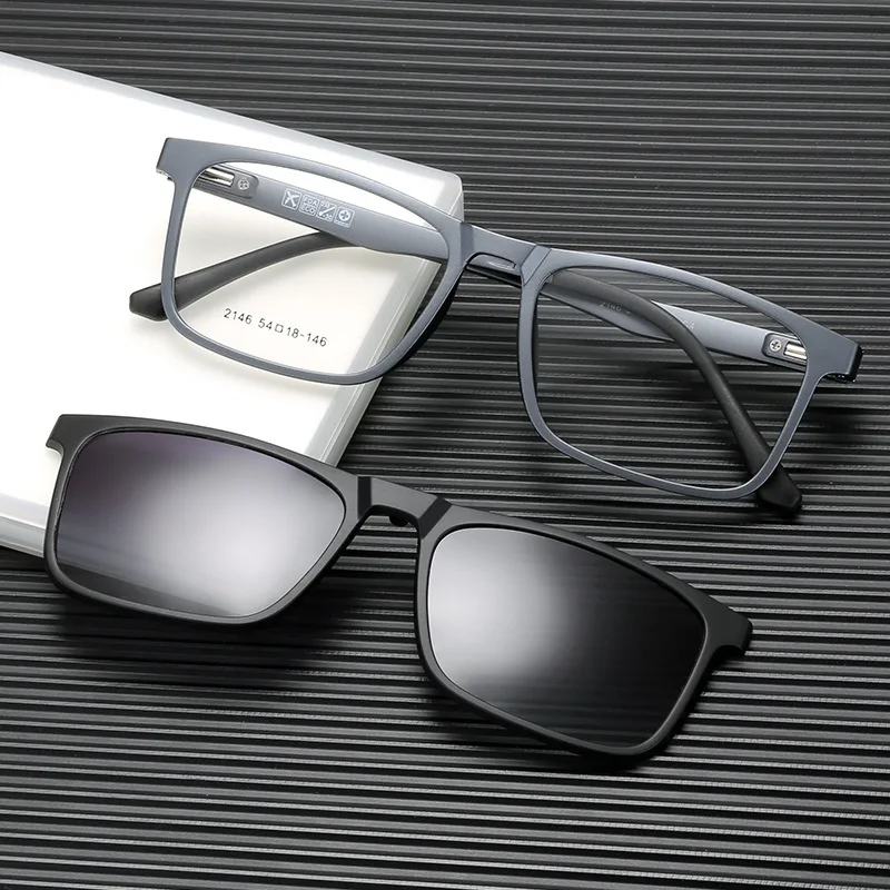 New Polarized Ultra Light Magnetic Sunglasses Clips High Quality TR90 Square Retro Optical Prescription Glasses Frame Men F2146
New Polarized Ultra Light Magnetic Sunglasses Clips High Quality TR90 Square Retro Optical Prescription Glasses Frame Men F2146