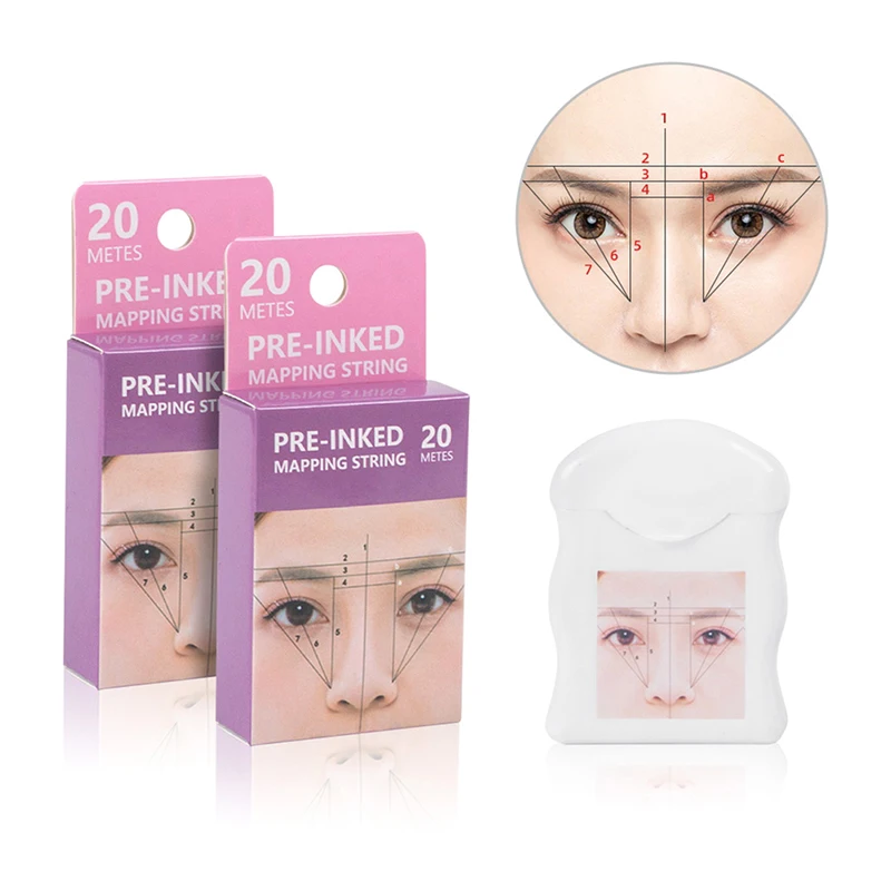 20m Mapping String Pre-Inked Eyebrow Marker Thread Tattoo Brows Point White Mapping String Beauty Tools Wholesale
20m Mapping String Pre-Inked Eyebrow Marker Thread Tattoo Brows Point White Mapping String Beauty Tools Wholesale