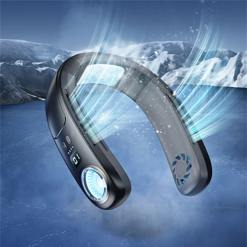 Neck Fan Portable Bladeless Hanging Neck Fan Rechargeable Air Cooler Small Summer Sport Fan Plastic Material for Outdoor
Neck Fan Portable Bladeless Hanging Neck Fan Rechargeable Air Cooler Small Summer Sport Fan Plastic Material for Outdoor