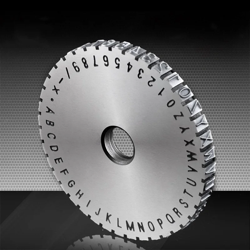 Character Plate Font Wheel Gear for Manual steel embossing machine Embosser 2mm/ 2.5mm/ 3mm/ 4mm/ 5mm/ 6mm Metal Sheet Plate
Character Plate Font Wheel Gear for Manual steel embossing machine Embosser 2mm/ 2.5mm/ 3mm/ 4mm/ 5mm/ 6mm Metal Sheet Plate
