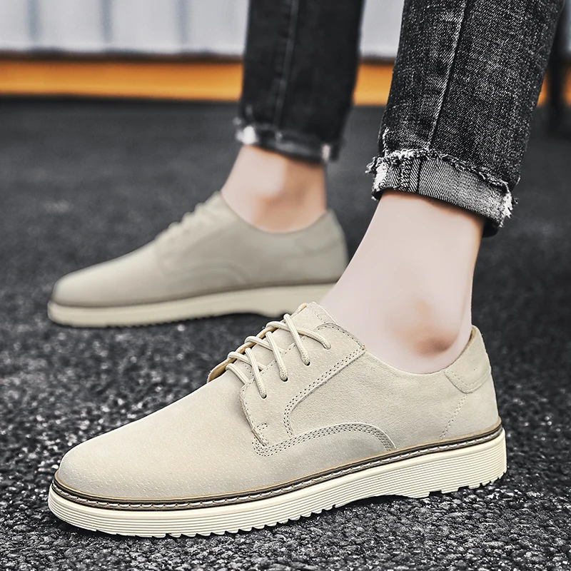 Mens shoes lace up Luxury Casual Genuine Leather High-quality Leisure Shoes cow suede leather Handmade Trend Fashion Shoes men
Mens shoes lace up Luxury Casual Genuine Leather High-quality Leisure Shoes cow suede leather Handmade Trend Fashion Shoes men
