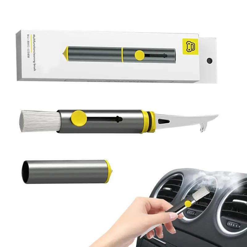 Detailing Brush Retracted Car Vent Cleaning Brush With Safety Hammer Car Brush Tungsten Steel Tip Alloy Shell Design For Car
Detailing Brush Retracted Car Vent Cleaning Brush With Safety Hammer Car Brush Tungsten Steel Tip Alloy Shell Design For Car