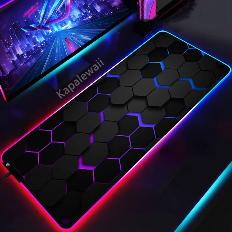 RGB Geometric Mouse Pad Gamer Mouse Pad Backlight Mousepads Locking Edge Mouse Mat Gaming Mousepad Keyboard Pads Tapis De Souris
RGB Geometric Mouse Pad Gamer Mouse Pad Backlight Mousepads Locking Edge Mouse Mat Gaming Mousepad Keyboard Pads Tapis De Souris
