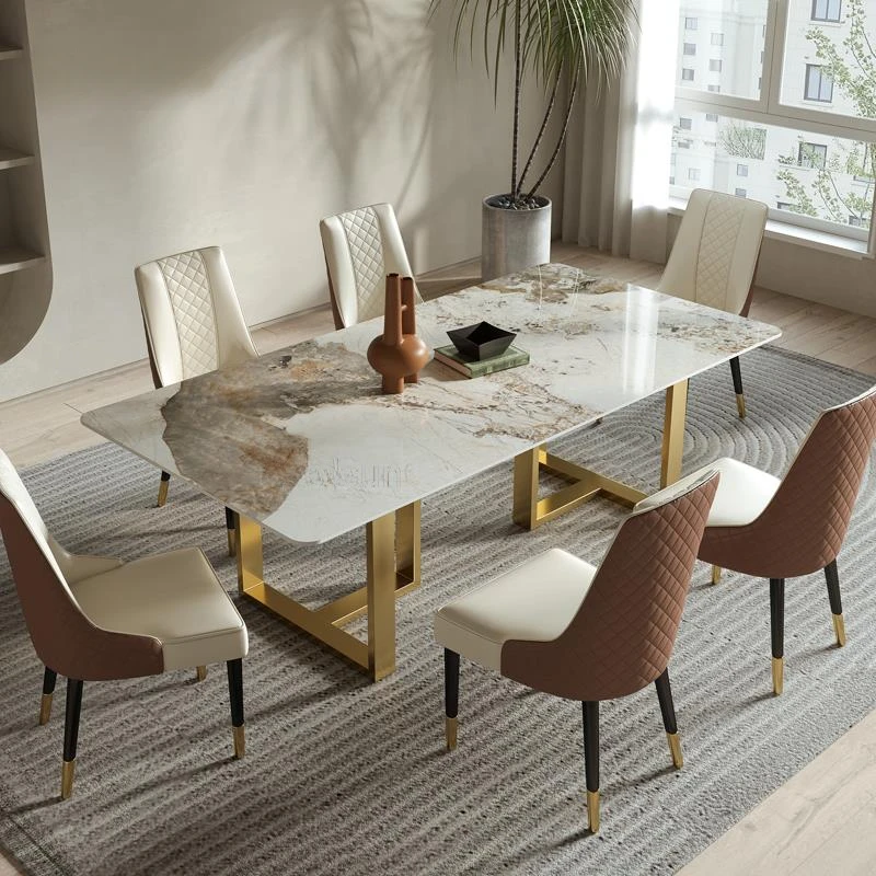 Mobile Golden Rectangular Rock BoardDining Table Sets With Chairs Small Apartment Furniture Tavolino Da Salotto Home Furniture
Mobile Golden Rectangular Rock BoardDining Table Sets With Chairs Small Apartment Furniture Tavolino Da Salotto Home Furniture