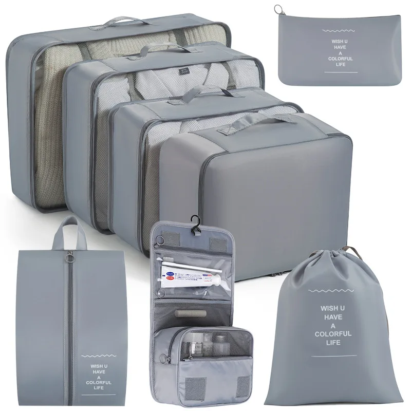 8Pcs/set Travel Organizer Storage Bags Portable Suitcases Organizer Men Women Luggage Packing Cube Pack Home Clothes Shoes Pouch
8Pcs/set Travel Organizer Storage Bags Portable Suitcases Organizer Men Women Luggage Packing Cube Pack Home Clothes Shoes Pouch