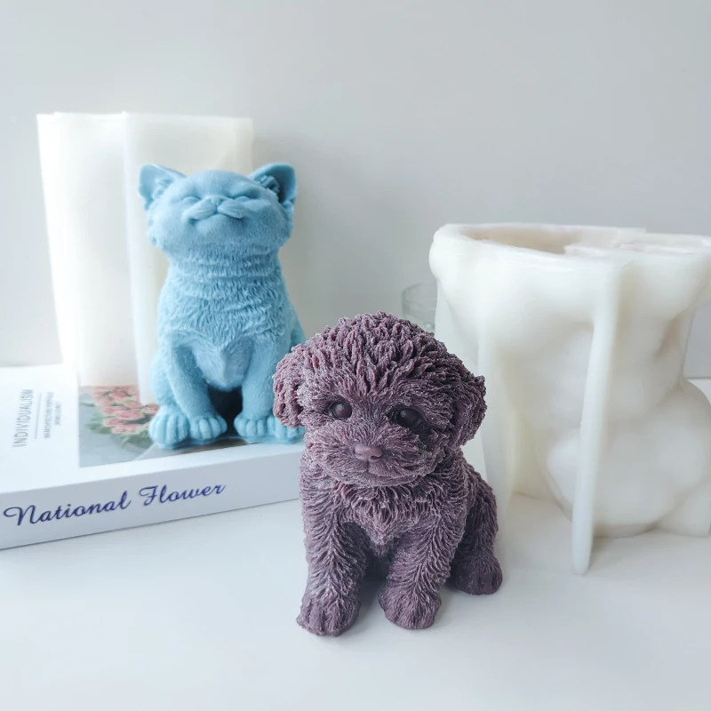 Kitten Cute Cat Puppy Silicone Mold 3D Animal Sitting Cat Teddy Aromatherapy Candle Plaster Mold
Kitten Cute Cat Puppy Silicone Mold 3D Animal Sitting Cat Teddy Aromatherapy Candle Plaster Mold