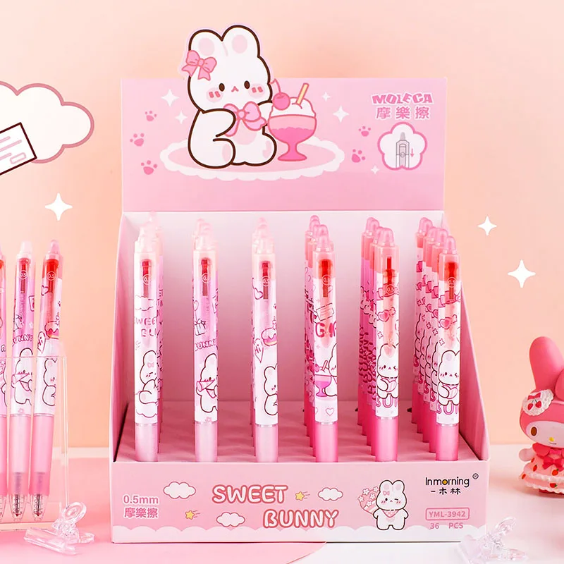 36 pcs/lot Creative Rabbit Erasable Gel Pen Cute 0.5mm Blue Ink Neutral Pens Promotional Gift Office School Supplies
36 pcs/lot Creative Rabbit Erasable Gel Pen Cute 0.5mm Blue Ink Neutral Pens Promotional Gift Office School Supplies