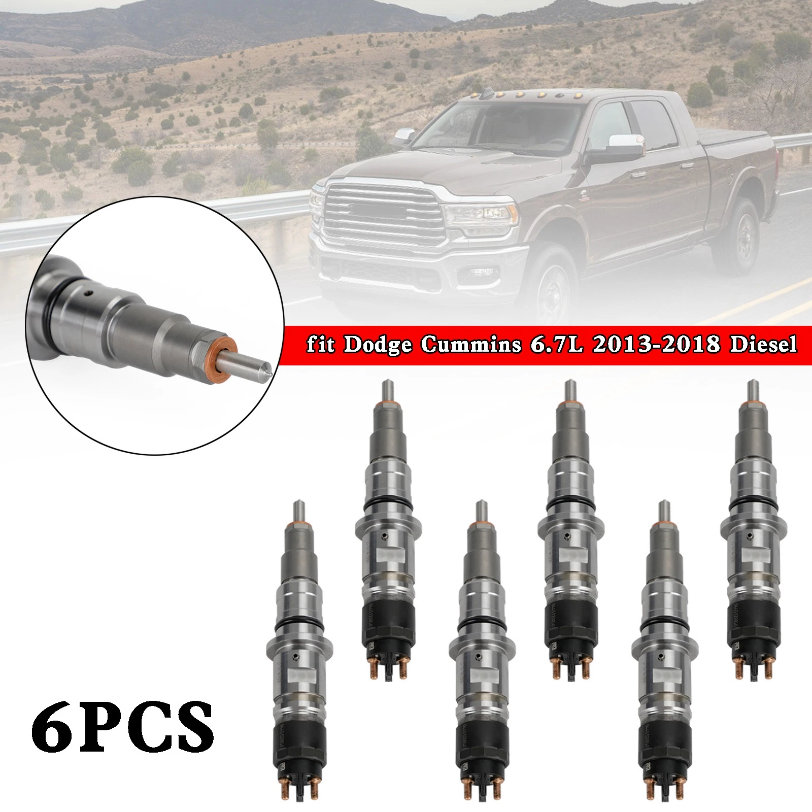 Areyourshop 6PCS Common Rail Fuel Injector 0986435574 fit for Dodge Cummins 6.7L 2013-2018 Car Accessories
Areyourshop 6PCS Common Rail Fuel Injector 0986435574 fit for Dodge Cummins 6.7L 2013-2018 Car Accessories