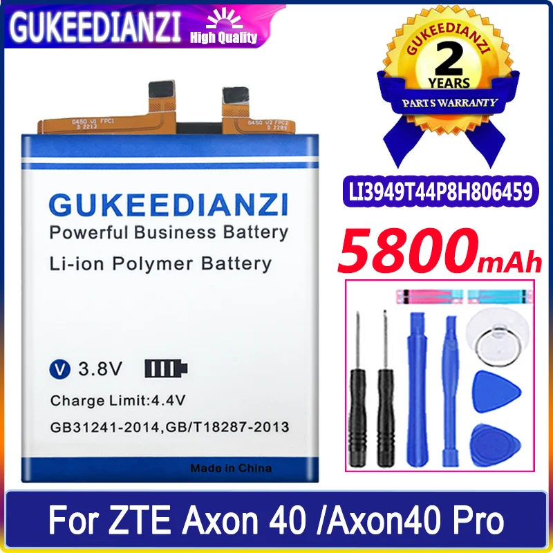 

GUKEEDIANZI Battery LI3949T44P8H806459 5800mAh For ZTE Axon 40 Ultra/Pro 40ultra A2023P/40pro A2023 Batteries