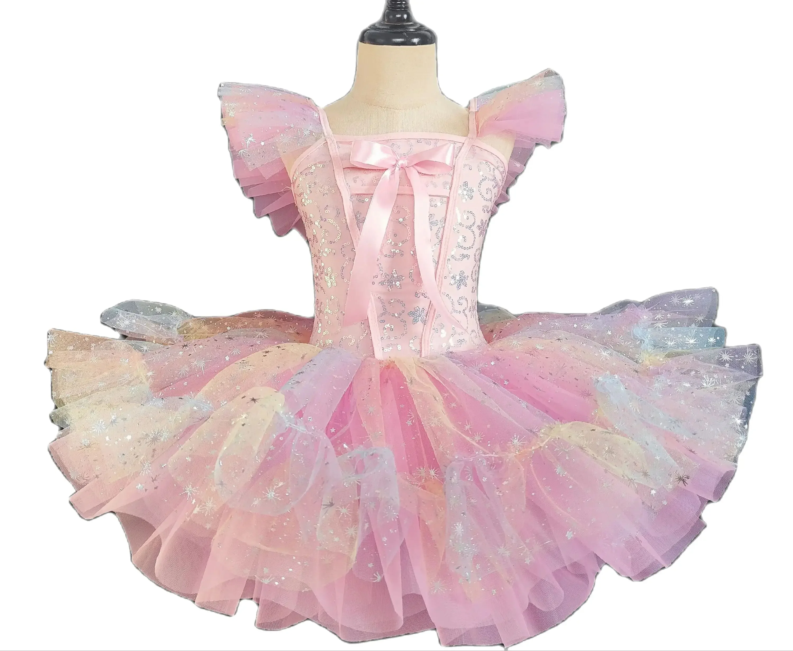Kids Ballroom Clothing Pink Lace Sequined Modern Dance Tutu Dress Girls Jazz Dance Dresses Children Stage Wear Princess Dress
Kids Ballroom Clothing Pink Lace Sequined Modern Dance Tutu Dress Girls Jazz Dance Dresses Children Stage Wear Princess Dress