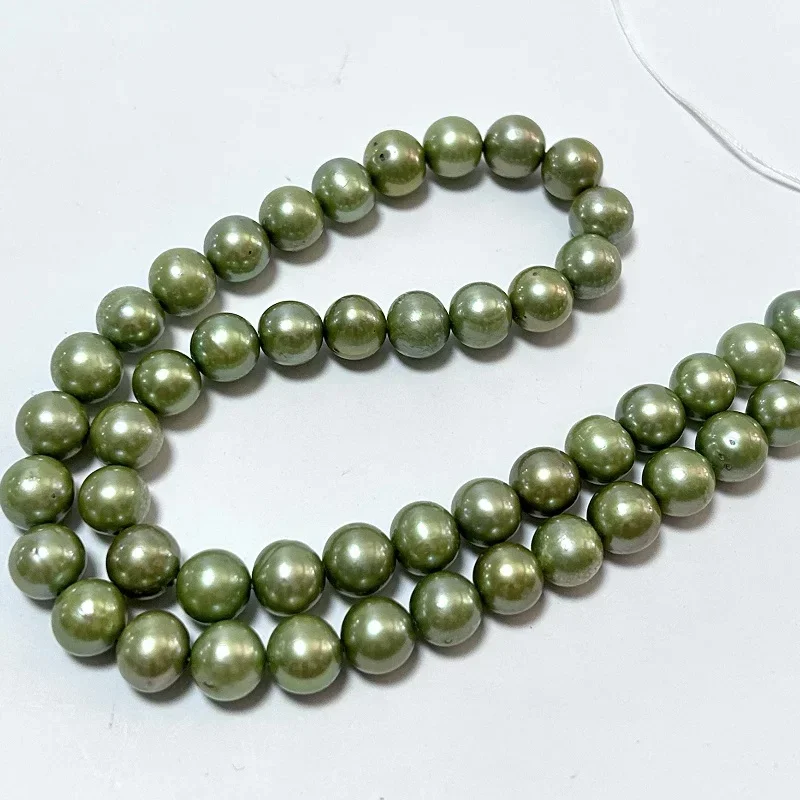 Fine 17"7-8mm Pearl Necklace for Women Round Green Beads Wedding Party Jewelry Gifts Pendants Sterling Silver 925
Fine 17"7-8mm Pearl Necklace for Women Round Green Beads Wedding Party Jewelry Gifts Pendants Sterling Silver 925