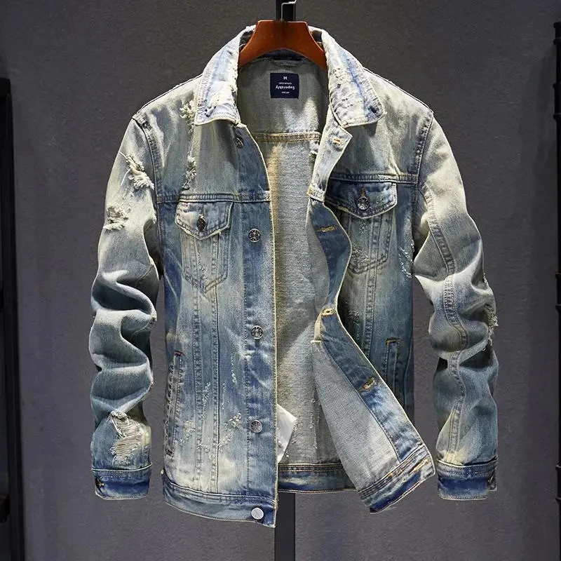 Streetwear 2024 Denim Jacket Male Fashion Cowboy Outerwear Men's Casual Jackts Spring Autumn Men Classic Style Jean Coat M-4XL
Streetwear 2024 Denim Jacket Male Fashion Cowboy Outerwear Men's Casual Jackts Spring Autumn Men Classic Style Jean Coat M-4XL