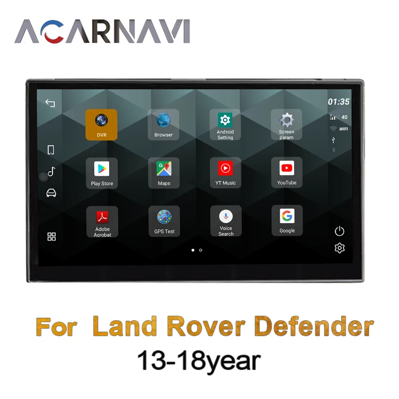 Автомобильная магнитола для Land Rover Defender 128-2013, 13 дюймов, Android 10, 2018 ГГц
Автомобильная магнитола для Land Rover Defender 128-2013, 13 дюймов, Android 10, 2018 ГГц