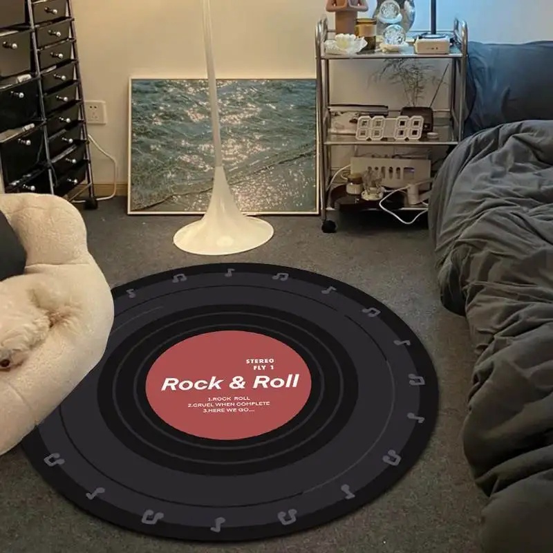 Vinyl Record Desk Computer Chair Floor Mat Hanging Basket Round Carpet Living Room Coffee Table Mat
Vinyl Record Desk Computer Chair Floor Mat Hanging Basket Round Carpet Living Room Coffee Table Mat
