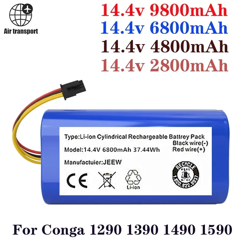 Batterie Lithium-ion 2022 V 14.4 MAh Pour Cecotec Conga, Remplacement Pour Robot Aspirateur 6800 1290 1390 1490, Nouveauté 1590
Batterie Lithium-ion 2022 V 14.4 MAh Pour Cecotec Conga, Remplacement Pour Robot Aspirateur 6800 1290 1390 1490, Nouveauté 1590