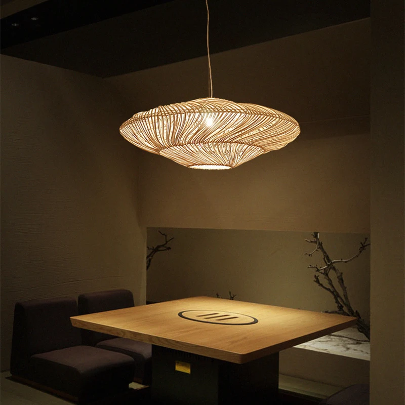 Rattan Art Pendant Lights Living Room Dining Bedroom Handmake Woven Decor Chandeliers Tea Room Bar Personality Led Light Fixture
Rattan Art Pendant Lights Living Room Dining Bedroom Handmake Woven Decor Chandeliers Tea Room Bar Personality Led Light Fixture