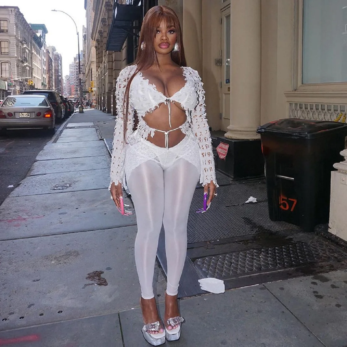 Mesh Sexy Lace 2 Piece Sets 2023 Women Winter Fall Y2K Fashion Clothes Club Party Elegant Bodycon Crop Tops Two Piece Pant Sets
Mesh Sexy Lace 2 Piece Sets 2023 Women Winter Fall Y2K Fashion Clothes Club Party Elegant Bodycon Crop Tops Two Piece Pant Sets