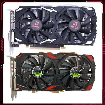 컴퓨터 게임용 비디오 그래픽 카드, GPU DP, HD, DVI, RX580, 8GB, 2048SP, GDDR5, 256 비트, PCI 익스프레스, 3.0 × 16 그래픽 카드