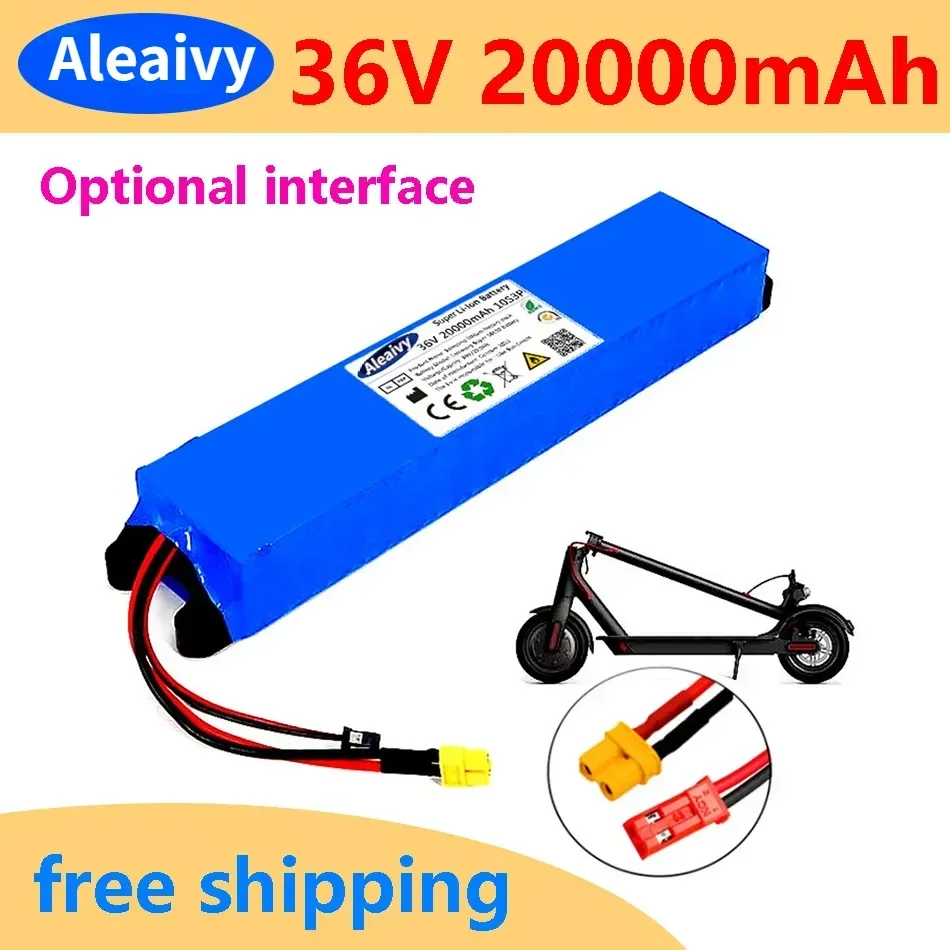 Original 36V 20Ah 18650 Lithium Battery Pack 10S3P 20000mah 500W 42V Electric Scooter M365 Ebike Power Battery with BMS
Original 36V 20Ah 18650 Lithium Battery Pack 10S3P 20000mah 500W 42V Electric Scooter M365 Ebike Power Battery with BMS