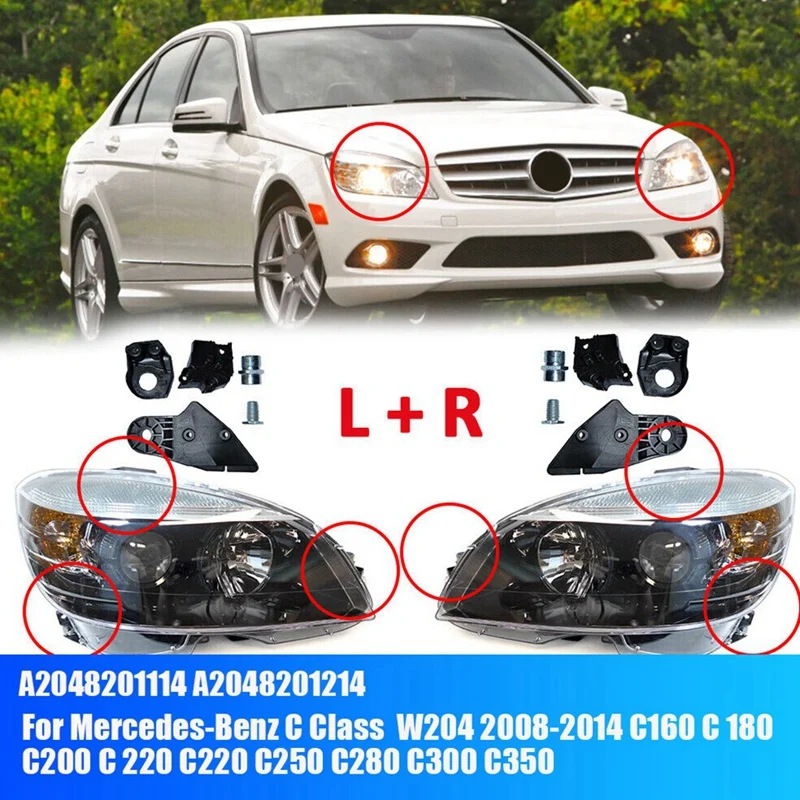 1 пара штативов для передних фар Mercedes-Benz C Class 203 W204 C160 C180 C200 2008-2014 с фиксированным креплением
1 пара штативов для передних фар Mercedes-Benz C Class 203 W204 C160 C180 C200 2008-2014 с фиксированным креплением