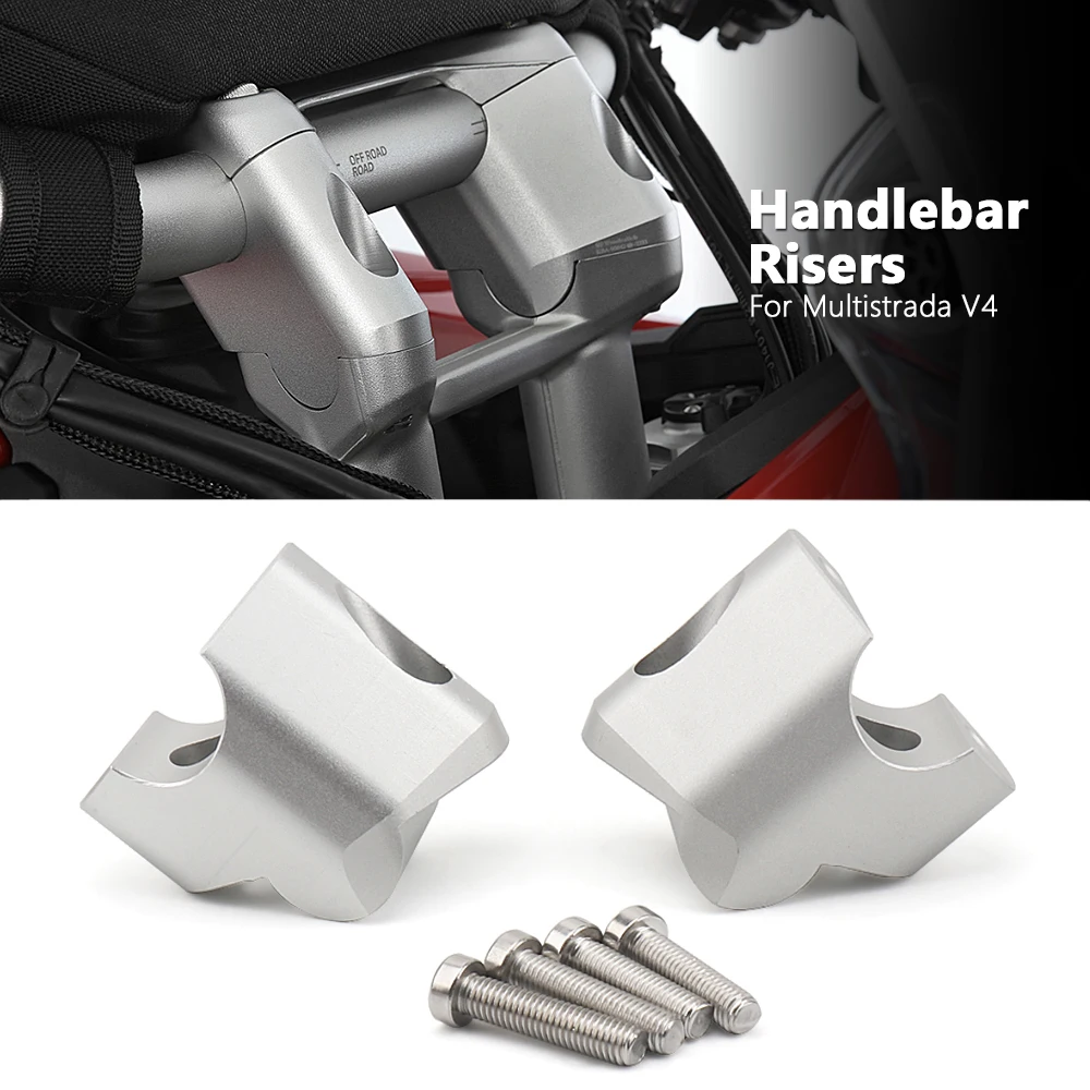 Motorcycle Accessories Silver Handlebar Riser Up Backs Moves Bracket Kit Mount Clamp For Ducati Multistrada V4 MULTISTRADA V4
Motorcycle Accessories Silver Handlebar Riser Up Backs Moves Bracket Kit Mount Clamp For Ducati Multistrada V4 MULTISTRADA V4