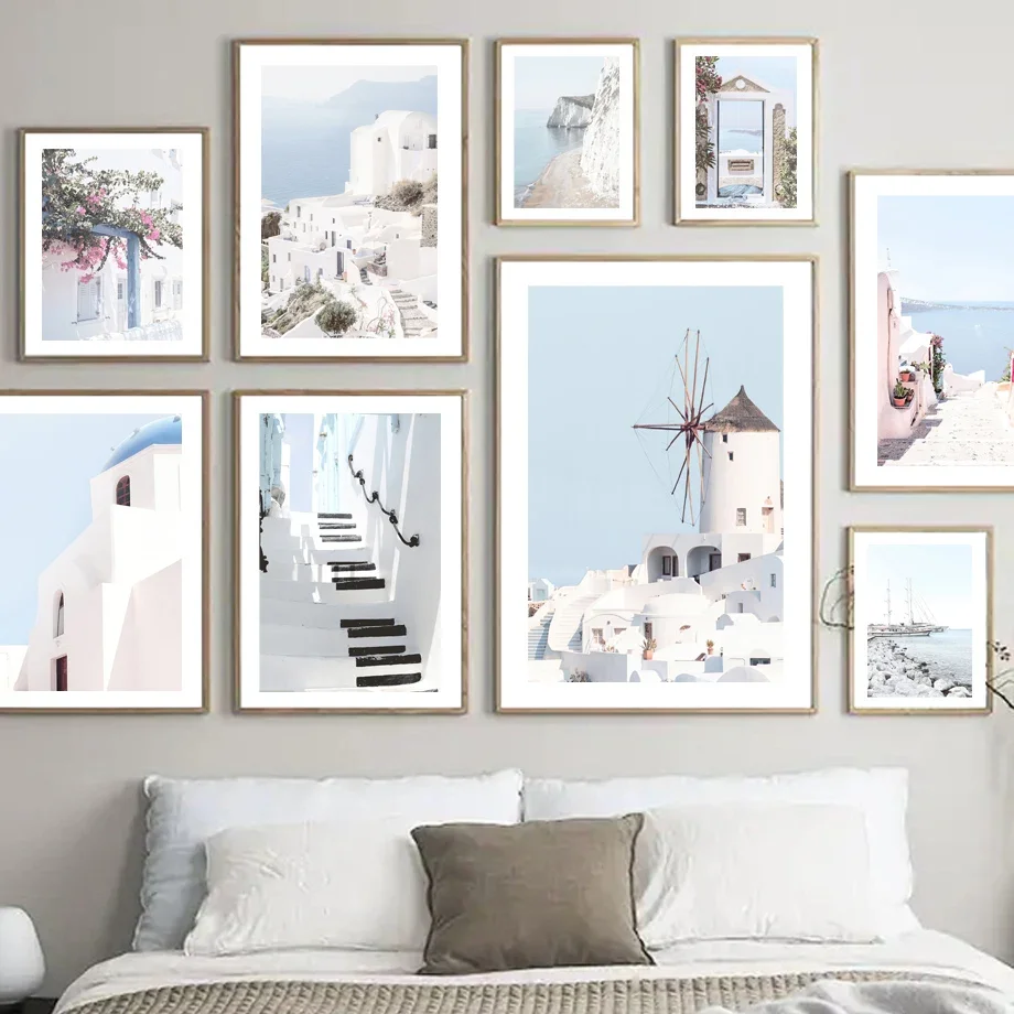 Santorini Windmill Sea Sailboat Wall Art Canvas Painting Nordic Posters And Prints Wall Pictures For Living Room Corridor Decor
Santorini Windmill Sea Sailboat Wall Art Canvas Painting Nordic Posters And Prints Wall Pictures For Living Room Corridor Decor