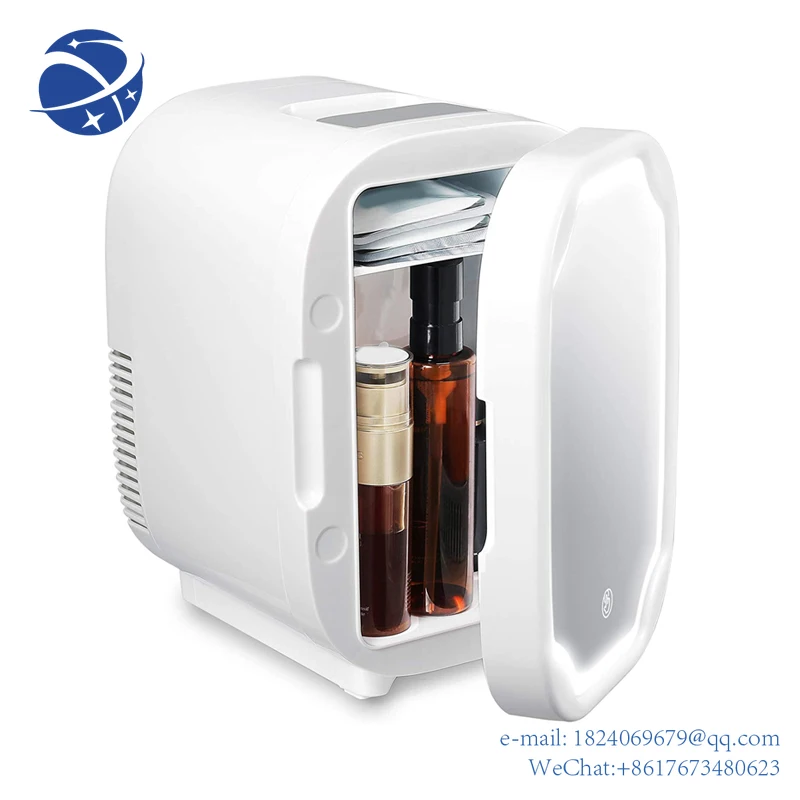 

Yun YiMini Fridge 6 Liter AC/DC Portable Beauty Fridge Thermoelectric Cooler and Warmer for Skincare, Bedroom and Travel
