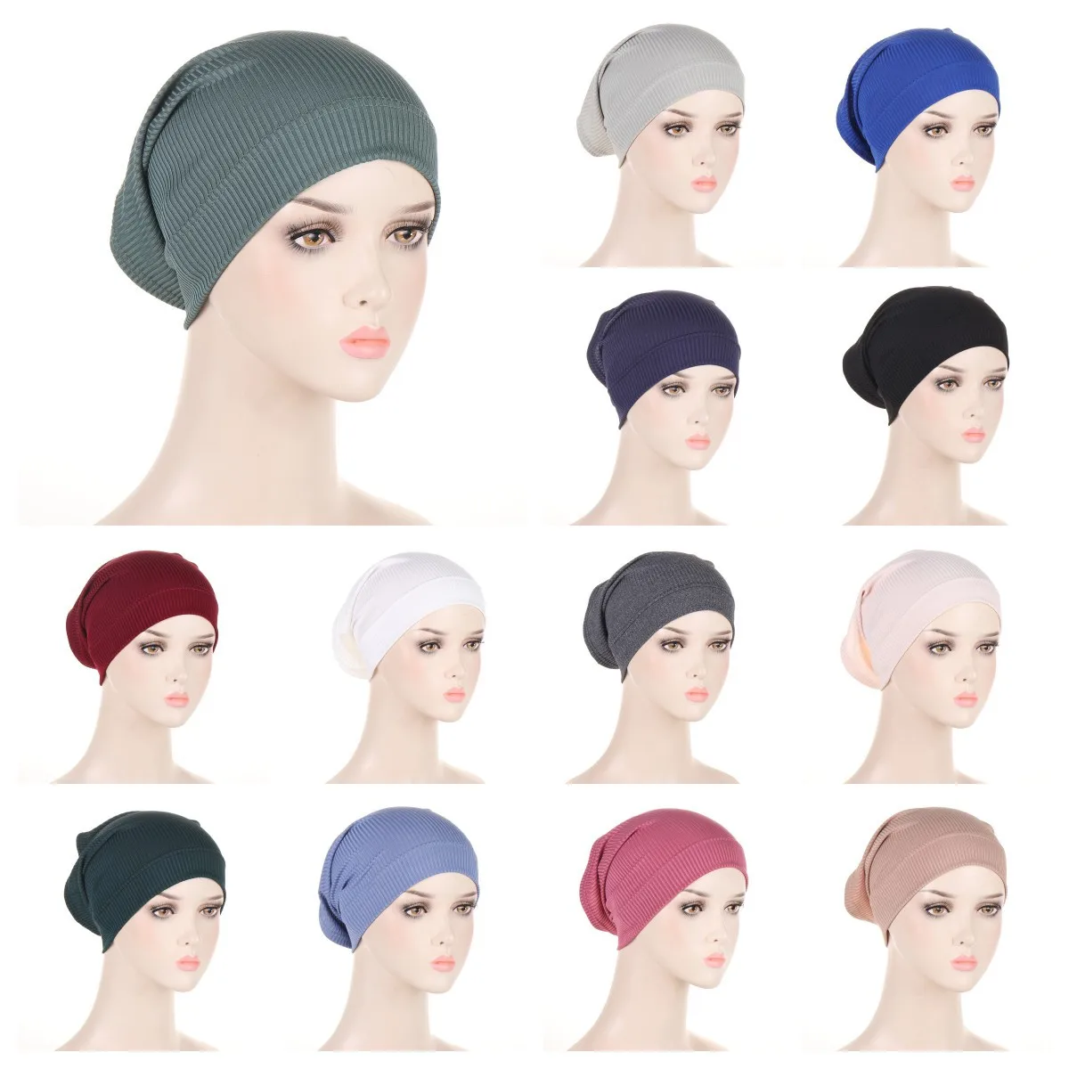 Plain Stretchy Crisscross Ribbed Modal Jersey Inner Hijab Caps Muslim Underscarf Turban Bonnet Islamic Scarf Tube Women Headwrap
Plain Stretchy Crisscross Ribbed Modal Jersey Inner Hijab Caps Muslim Underscarf Turban Bonnet Islamic Scarf Tube Women Headwrap