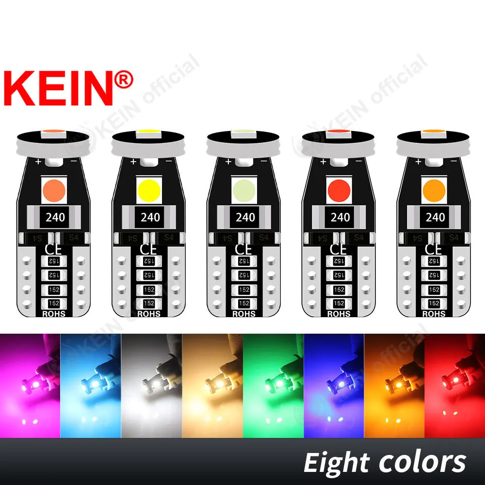 KEIN 10x Super Bright Parking T10 WY5W W5W 194 Led Bulb 3030 Car Light Interior License Plate Read Trunk Tail Dome Signal Lamp
KEIN 10x Super Bright Parking T10 WY5W W5W 194 Led Bulb 3030 Car Light Interior License Plate Read Trunk Tail Dome Signal Lamp