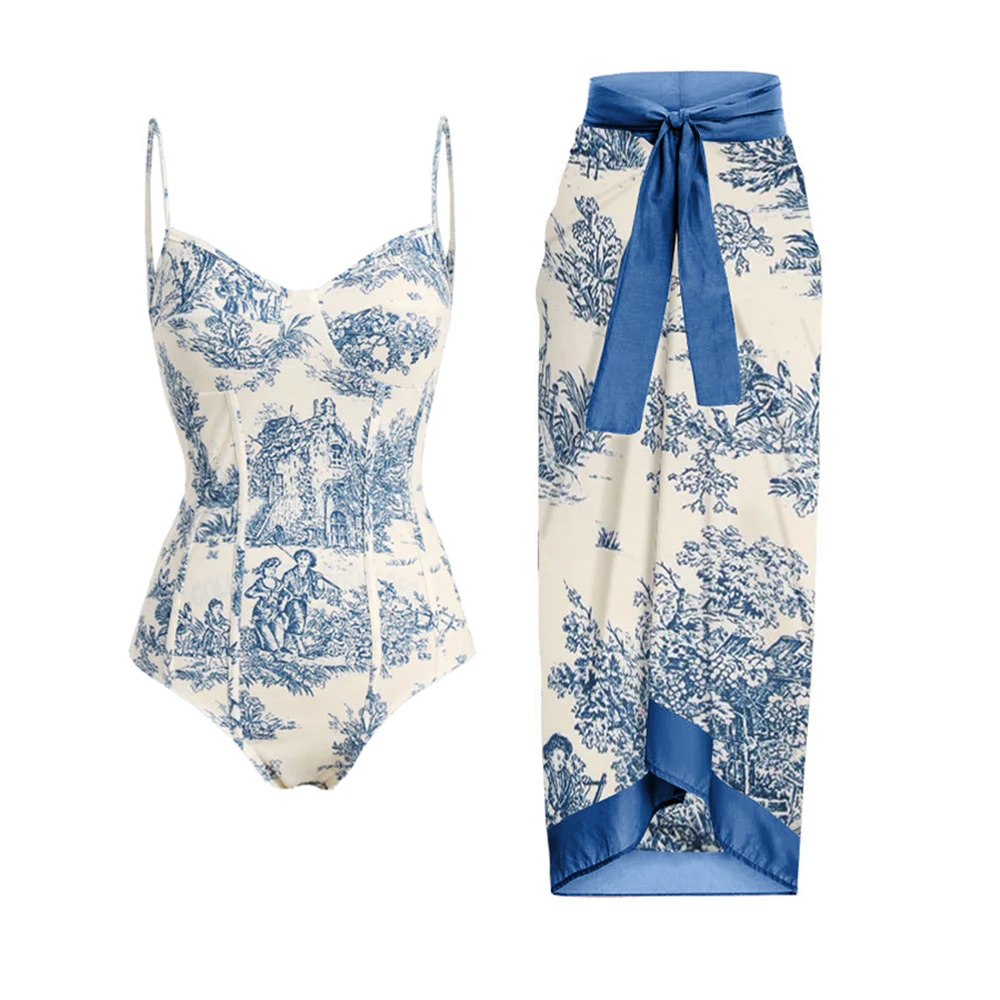 2023 Bikini High Waist Open Back Beachwear New Printing Simple And Fashionable One-Piece Swimsuit Sling-Style Slim Gather
2023 Bikini High Waist Open Back Beachwear New Printing Simple And Fashionable One-Piece Swimsuit Sling-Style Slim Gather