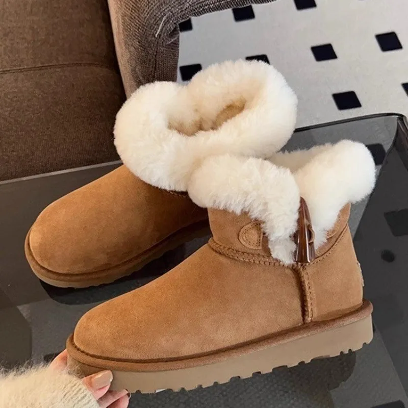 2023 Winter Women's Short Plush Warm Snow Boots Casual Shoes New Suede Chelsea Ankle Boots Flat Bottom Women's Shoes Botas
2023 Winter Women's Short Plush Warm Snow Boots Casual Shoes New Suede Chelsea Ankle Boots Flat Bottom Women's Shoes Botas